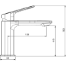 Смеситель для раковины GAPPO G28-3 G1028-3 сатин золотой