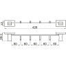 Вешалка с 4-мя крючками GAPPO G0716-46